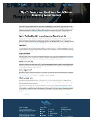 Tips To Ensure You Meet Your End Of Lease Cleaning Requirements