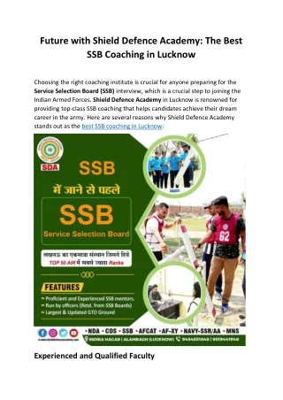 ssb-coaching-in-lucknow-india