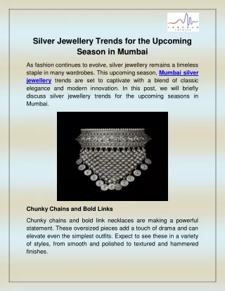 Mumbai silver jewellery