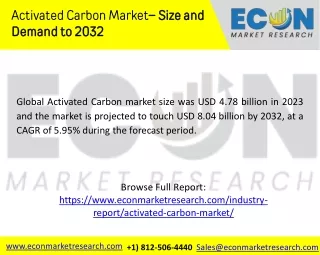Activated Carbon Market: Trends, Opportunities, and Future Outlook