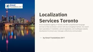 Unlock Global Success with Expert Localization Services in Toronto!