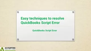 Bestever methods to fix QuickBooks Script Error Line 35