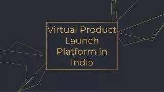 Virtual Product Launch Platform india