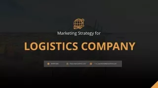 Marketing Strategy for Logistics Company