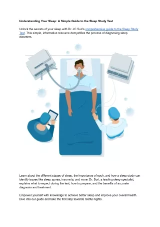 Understanding Your Sleep: A Simple Guide to the Sleep Study Test