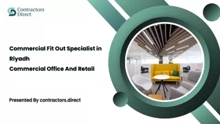 Commercial Fit Out Specialist in Riyadh