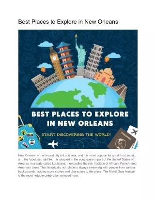 Best Places to Explore in New Orleans