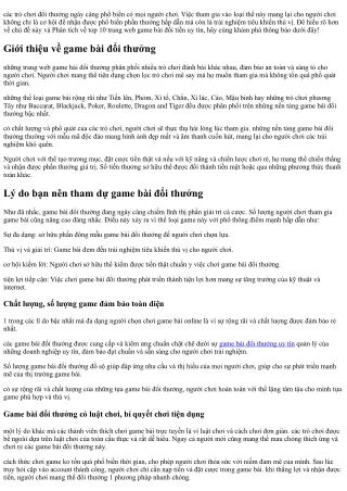 TOP 9  Game bài đổi thưởng qua ngân hàng uy tín
