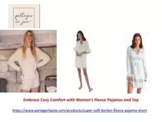 Embrace Cozy Comfort with Women’s Fleece Pajamas and Tops