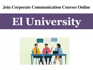 Join Corporate Communication Courses Online