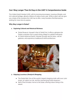 Can I Stay Longer Than 60 Days in the UAE A Comprehensive Guide
