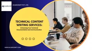 Technical Content Writing Services Enhancing Your Technical Documentation and Communication