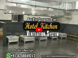 Hotel Kitchen Ventilation System Chennai