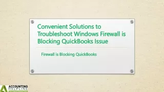 Windows Firewall is Blocking QuickBooks: Get Quick fixes here