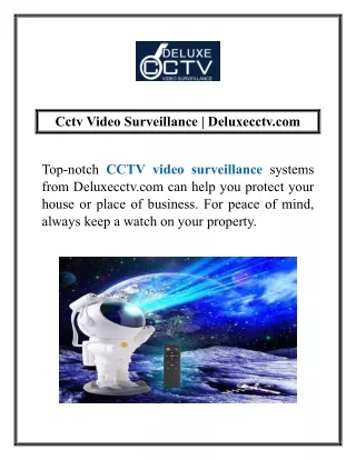 Cctv Video Surveillance | Deluxecctv.com