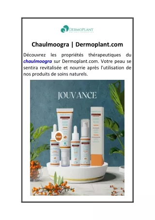 Chaulmoogra  Dermoplant.com