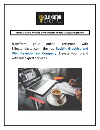 Rocklin Graphics And Web Development Company | Ellingtondigital.com