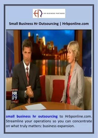 Small Business Hr Outsourcing  Hrbponline.com