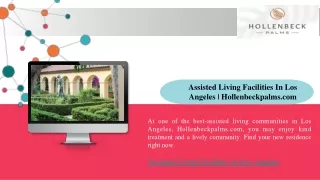 Assisted Living Facilities In Los Angeles Hollenbeckpalms.com