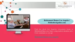 Retirement Homes Los Angeles Hollenbeckpalms.com