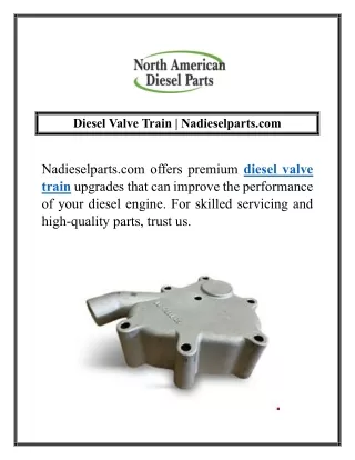 Diesel Valve Train | Nadieselparts.com