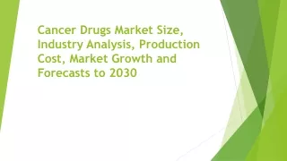 Cancer Drugs Market