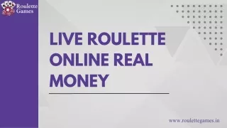 Live Roulette Online Real Money: A Thrilling Gaming Experience