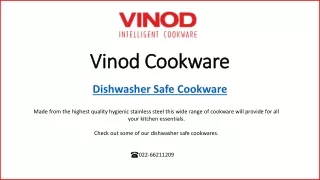 Dishwasher Safe Cookware - Vinod Cookware