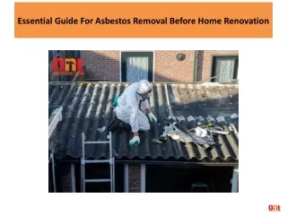 Essential Guide For Asbestos Removal Before Home Renovation