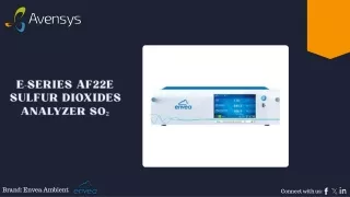 E-Series AF22e Sulfur Dioxides Analyzer SO₂