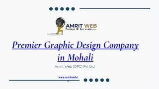 Premier Graphic Design Company in Mohali Amrit web