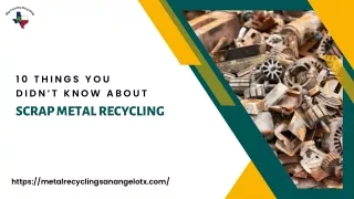 10 things you didn’t know about scrap metal recycling