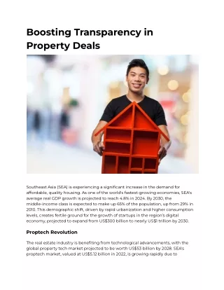 Boosting Transparency in Property Deals
