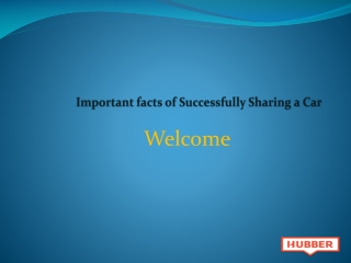 Important facts of Successfully Sharing a Car