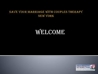 Save your marriage with Couples therapy New York
