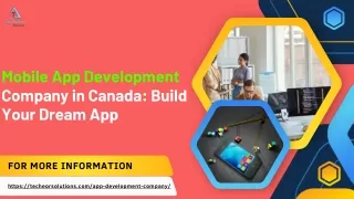 Mobile App Development Company in Canada Build Your Dream App