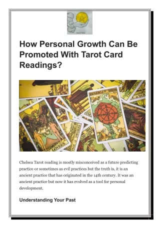 How Personal Growth Can Be Promoted With Tarot Card Readings?