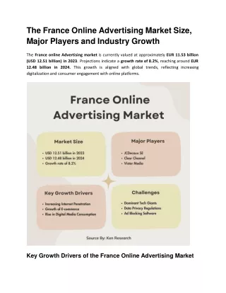 The France Online Advertising Market Size, Major Players and Industry Growth