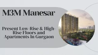 M3M Manesar Gurgaon E-Brochure