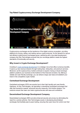 _Cryptocurrency Exchange Development Company