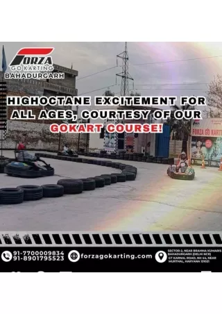 High octane excitement for all ages, courtesty of our gokart course!
