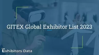 GITEX Global Exhibitor List 2023