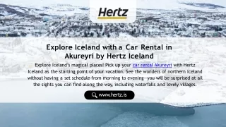 Book Now Car Rental Akureyri by Hertz Iceland