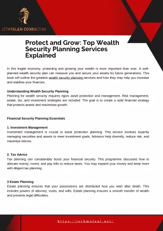 Maximize Your Wealth: Top Security Planning Strategies