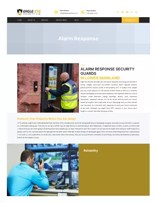 ALARM RESPONSE SECURITY GUARDS