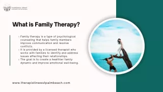 Licensed Therapist in West Palm Beach | Family Therapy West Palm Beach