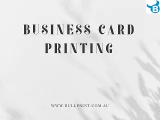 Upgrade Your Professional Image with 450gsm Luxury Business Card Printing