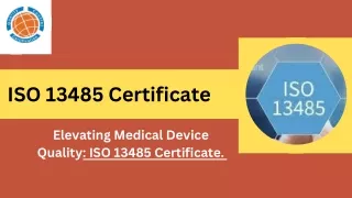 ISO 13485 Certificate | QC Certification