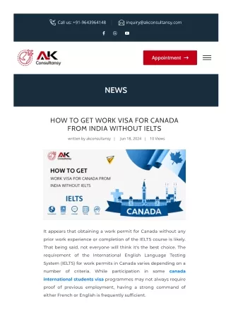 A Step-by-Step Guide to Securing a Work Visa For Canada from India Without IELTS