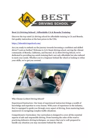 ResedA driving school